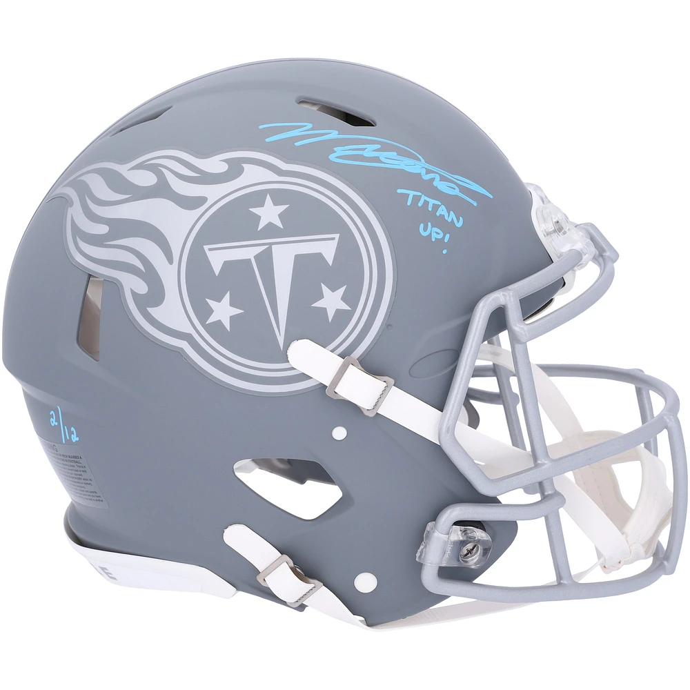 Will Levis Tennessee Titans Autographed Riddell Slate Speed Authentic Helmet with "Titan Up!" Inscription - Limited Edition of 12