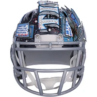 Will Levis Tennessee Titans Autographed Riddell Speed Mini Helmet - Art by Charles Fazzino - QL84439498