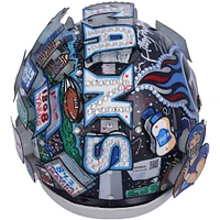 Will Levis Tennessee Titans Autographed Riddell Speed Mini Helmet - Art by Charles Fazzino - QL84439498