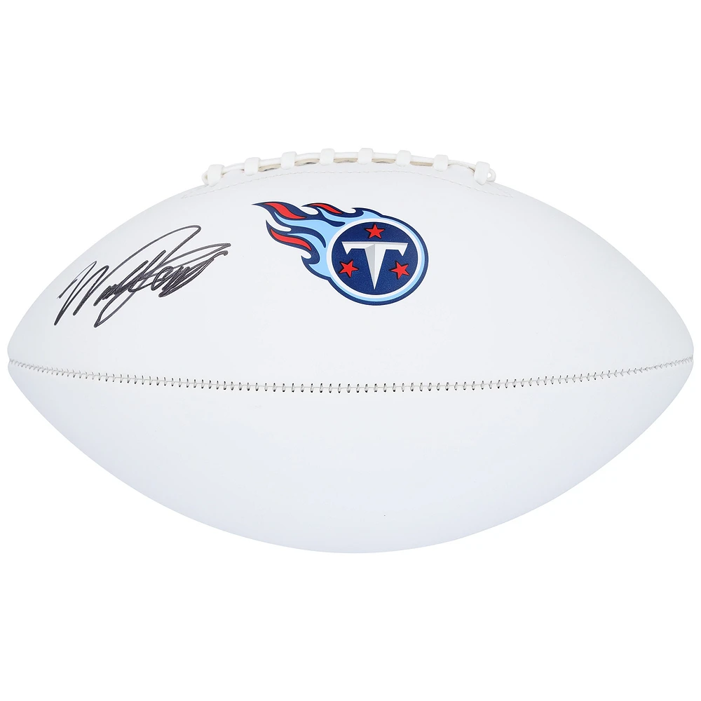 Will Levis Tennessee Titans Autographed White Panel Football