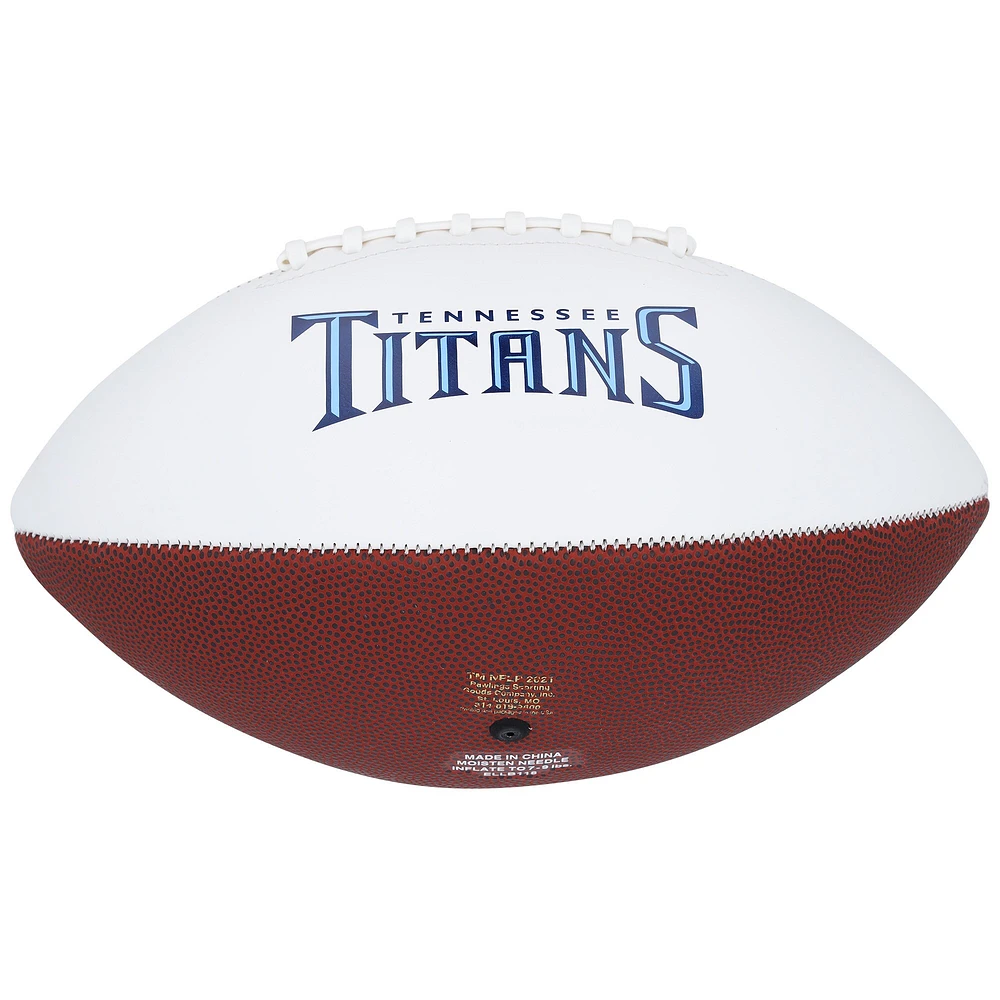 Will Levis Tennessee Titans Autographed White Panel Football