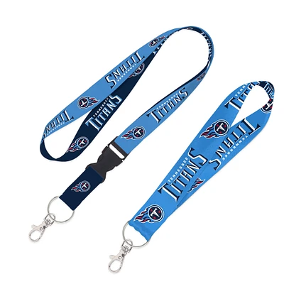 WinCraft Tennessee Titans 2-Pack Lanyard with Detachable Buckle & Key Strap Set