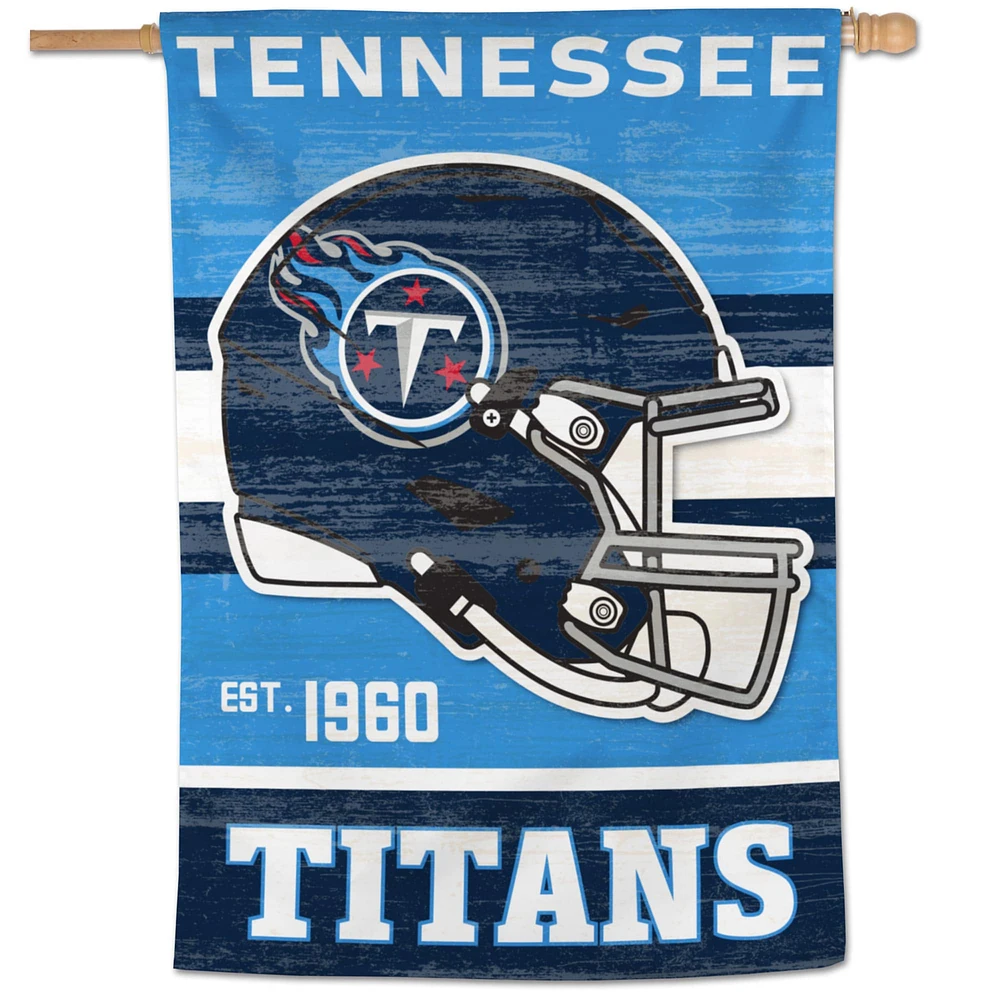 WinCraft Tennessee Titans Bannière verticale rétro simple face 28" x 40"