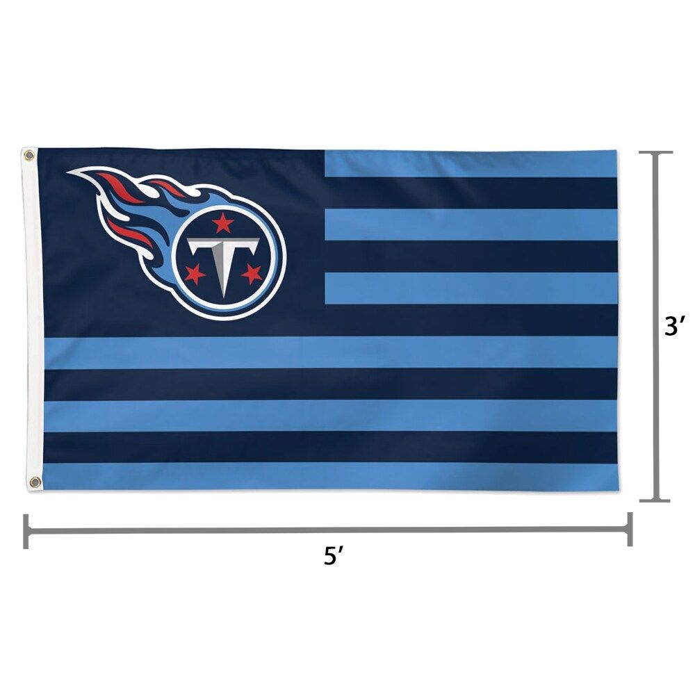 WinCraft Tennessee Titans 3' x 5' Americana Stars & Stripes Deluxe Flag