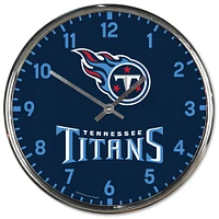 WinCraft Tennessee Titans Horloge murale chromée