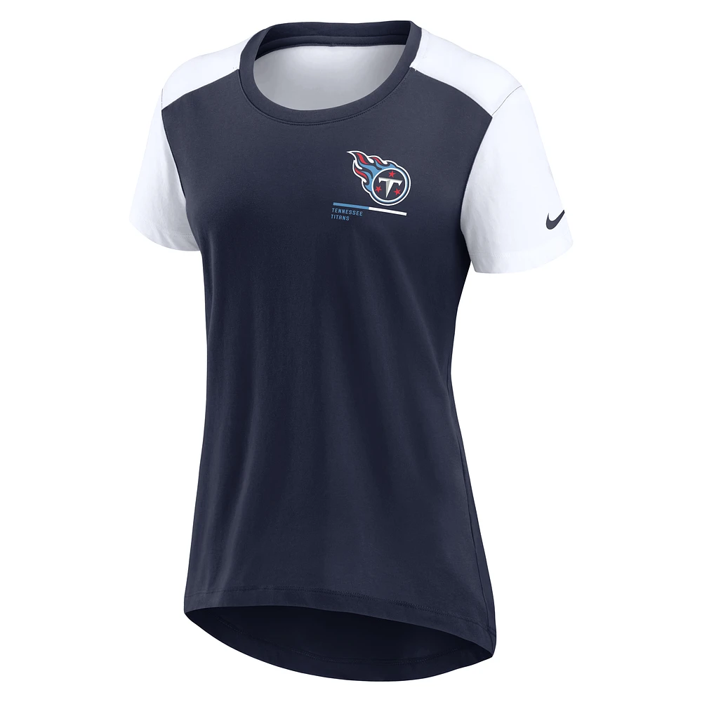 Women's Nike  Navy Tennessee Titans Performance Fashion T-Shirt