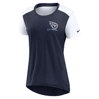 Women's Nike  Navy Tennessee Titans Performance Fashion T-Shirt