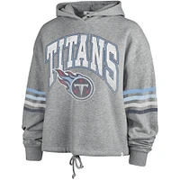 Women's '47 Heather Gray Tennessee Titans Upland Bennett Pullover Hoodie