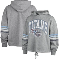 Women's '47 Heather Gray Tennessee Titans Upland Bennett Pullover Hoodie