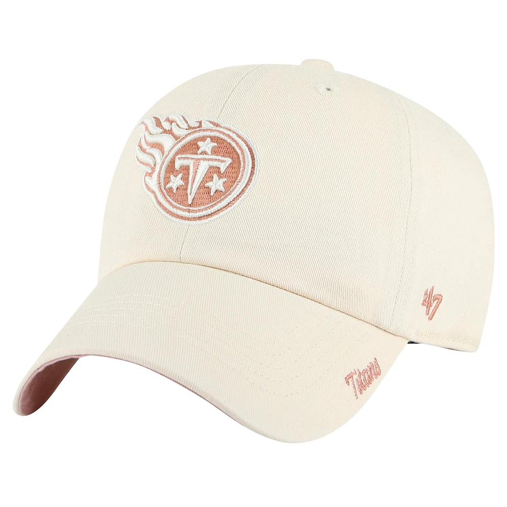 Casquette ajustable Tennessee Titans Ballpark Cheer Clean Up '47 Natural pour femme