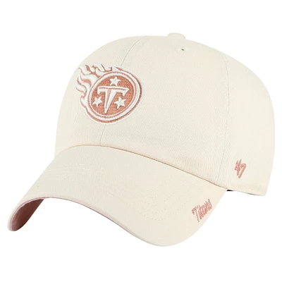 Women's '47  Natural Tennessee Titans Ballpark Cheer Clean Up Adjustable Hat