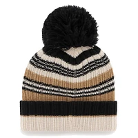 Bonnet en tricot à revers Barista '47 Natural Tennessee Titans pour femmes avec pompon