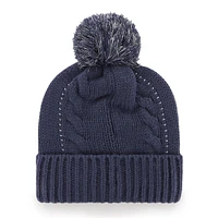 Bonnet en tricot à revers babiole '47 Navy Tennessee Titans pour femme avec pompon