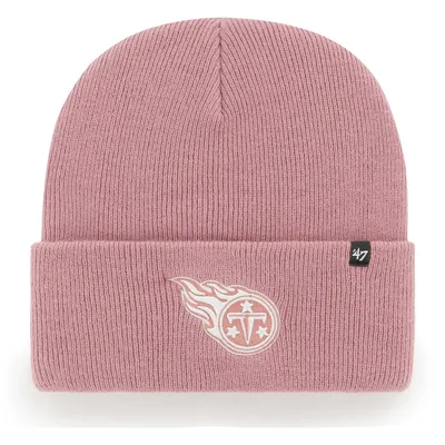 Tennessee Titans '47 Women's Haymaker Cuffed Knit Hat - Pink