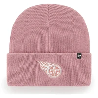 Bonnet en tricot rose à revers Tennessee Titans Haymaker '47 pour femme