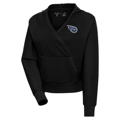 Women's Refried Apparel White Tennessee Titans Sustainable Crop Dolman  Pullover Hoodie 