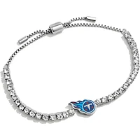 Women's BaubleBar Silver Tennessee Titans Pull-Tie Tennis Bracelet