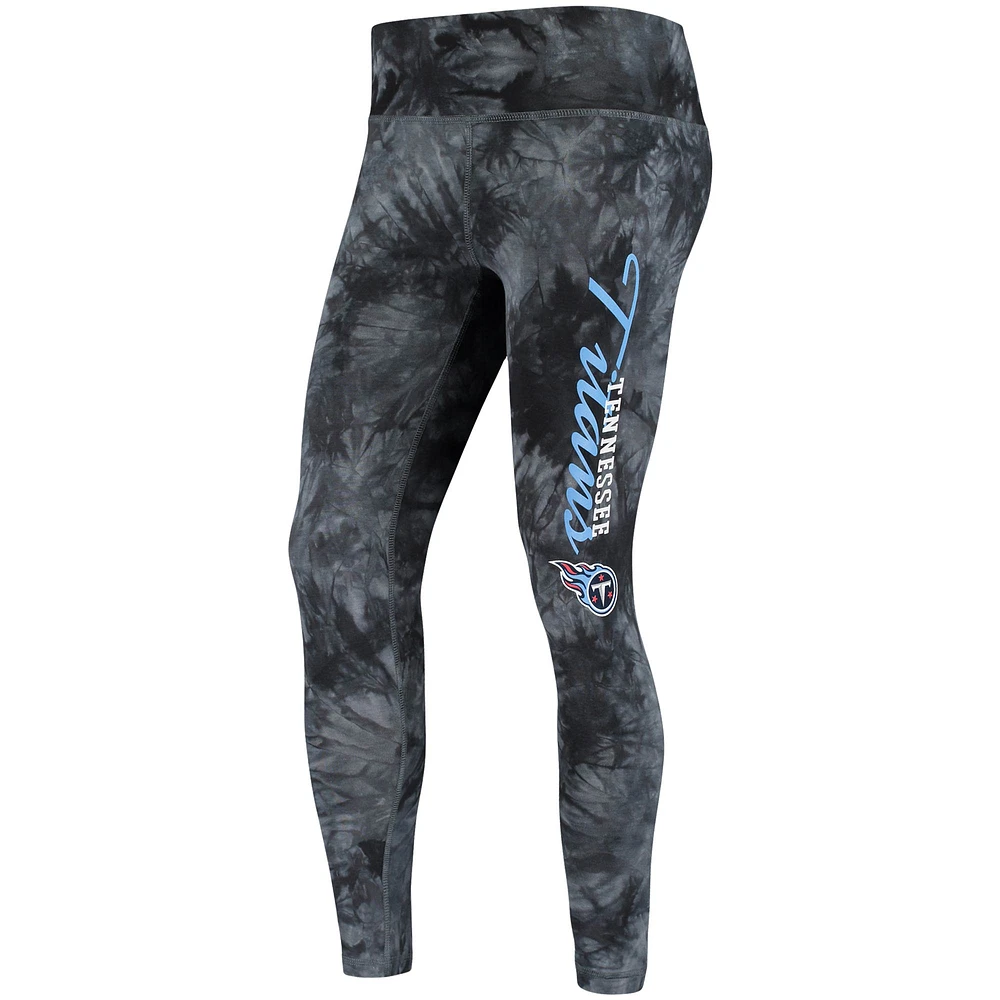 Legging teint par nœuds Concepts Sport Tennessee Titans Burst pour femmes