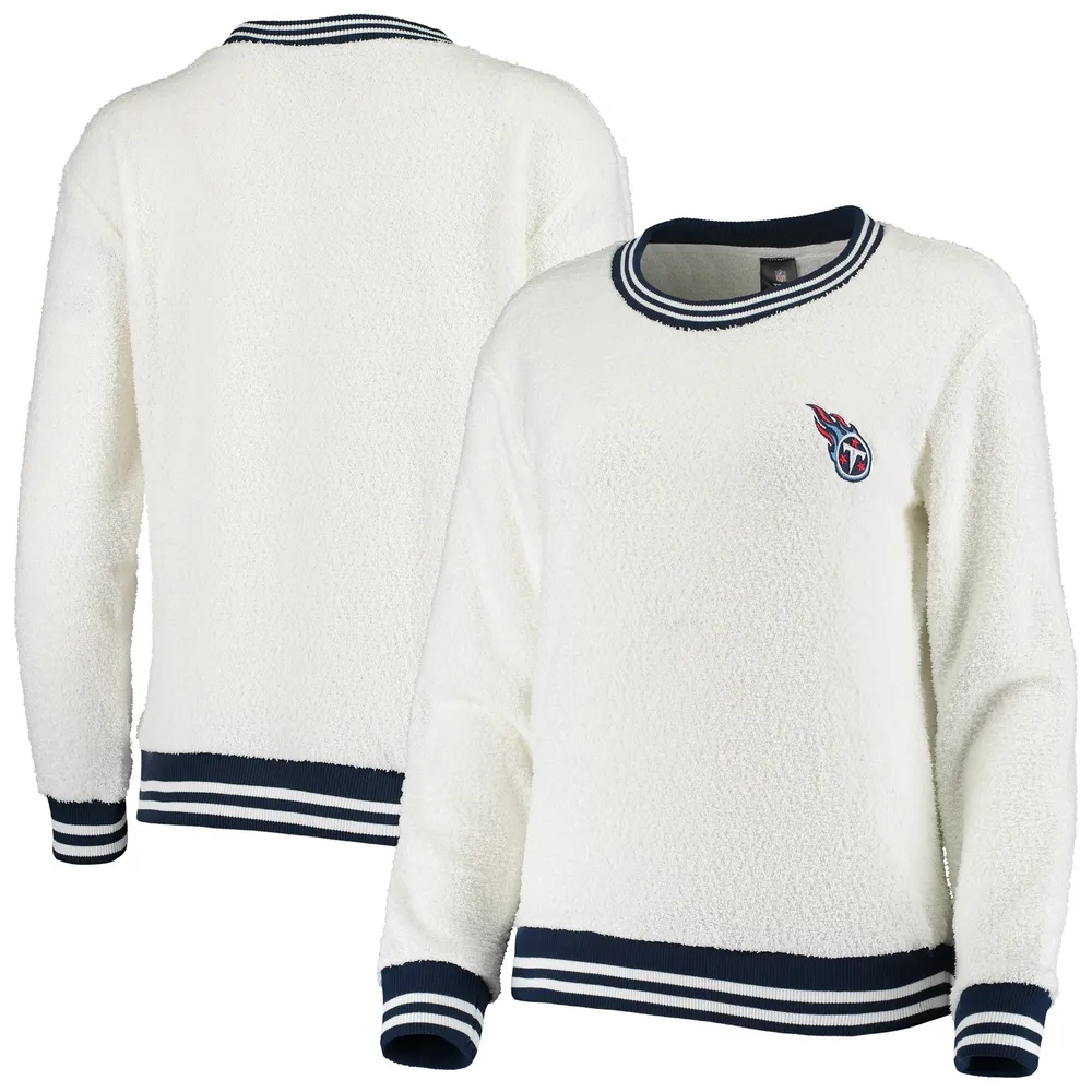 Lids New England Patriots Concepts Sport Women's Granite Knit Pullover  Sweatshirt - Cream/Navy