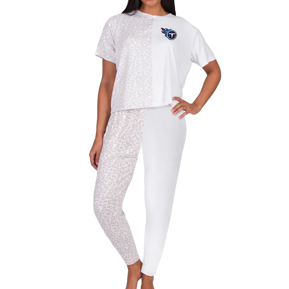 Lids Tennessee Titans Concepts Sport Women's Brightside T-Shirt & Pants  Sleep Set - Cream