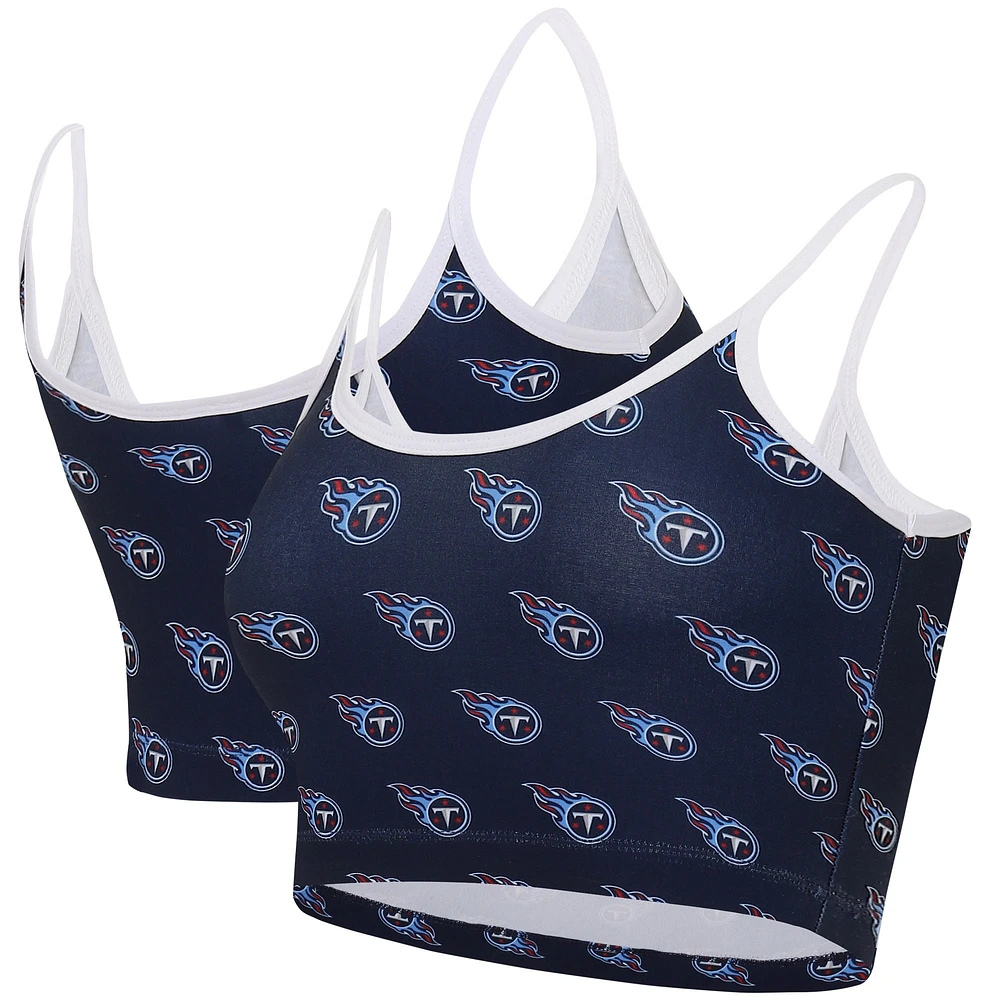 Women's Concepts Sport Navy Tennessee Titans Gauge Lounge Bralette