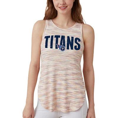 Women's Concepts Sport  Tennessee Titans Sunray Multicolor Tri-Blend Tank Top