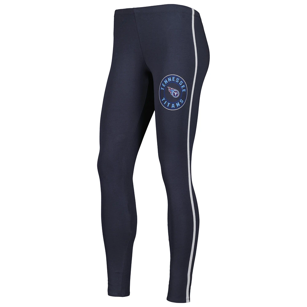 Ensemble de pyjama et legging Concepts Sport pour femme, blanc/anthracite Tennessee Titans Sonata