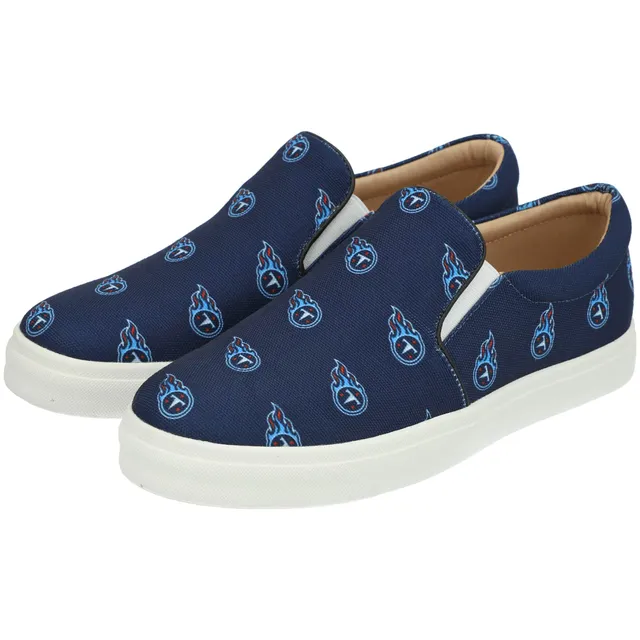 Lids Tennessee Titans Cuce Women's Allover Print Slip-On Shoe - Navy