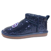 Bottines à paillettes Cuce Tennessee Titans bleu marine pour femmes