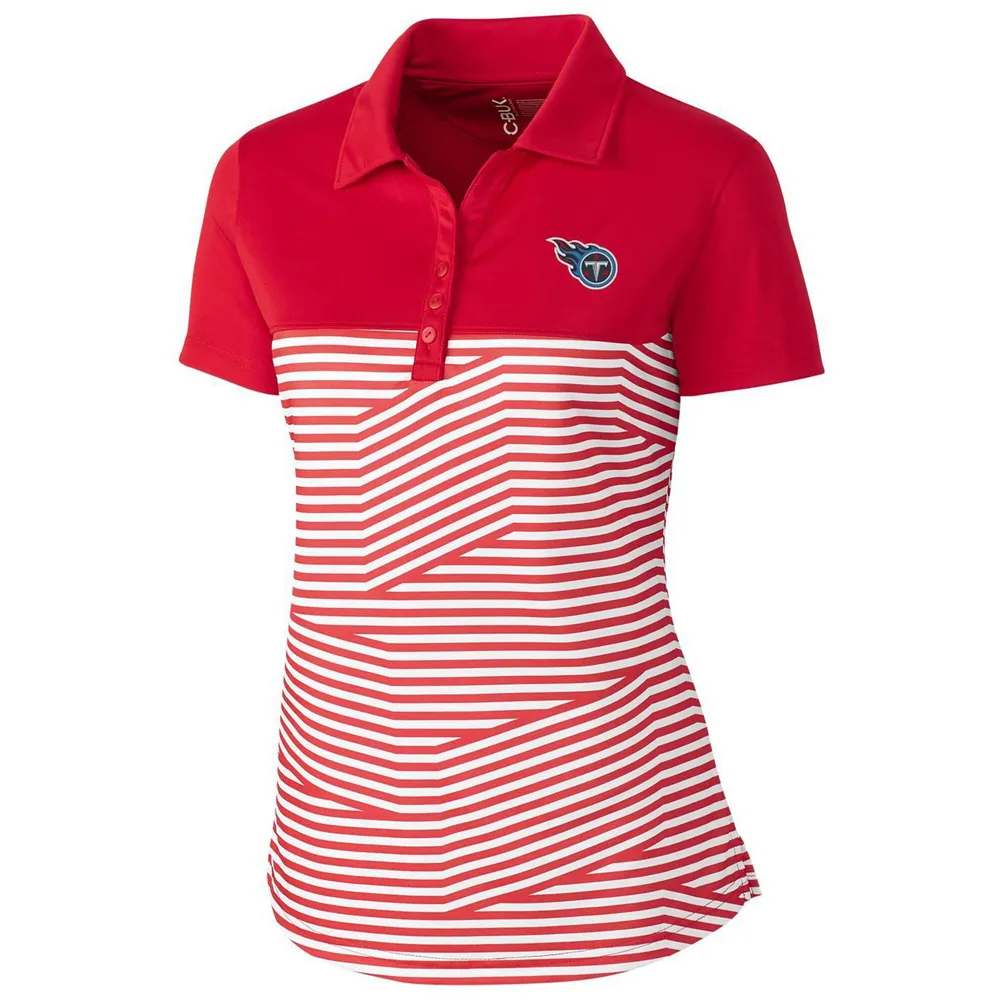 Buffalo Bills Cutter & Buck Virtue Eco Pique Stripe Recycled Mens Polo -  Cutter & Buck