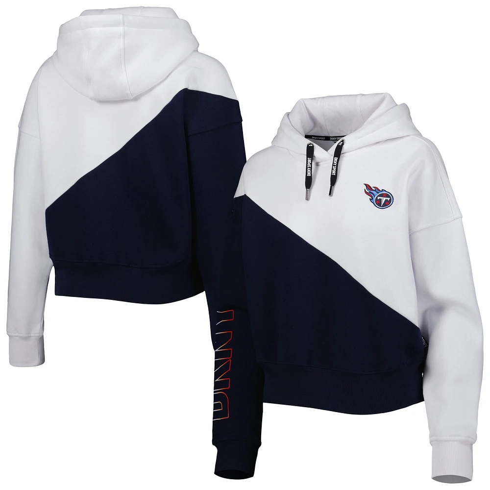 Sweat à capuche DKNY Sport Tennessee Titans Bobbi couleurs contrastées pour femme