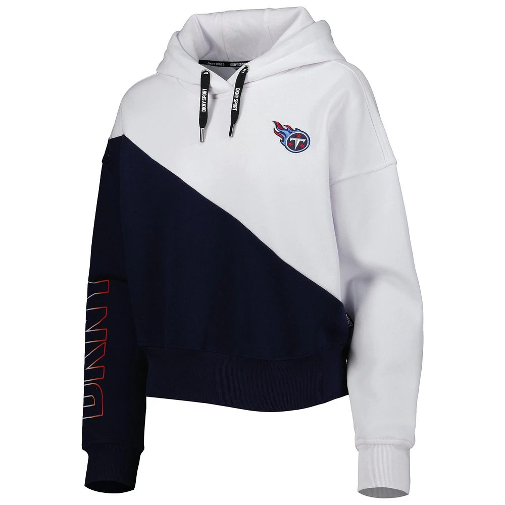 Sweat à capuche DKNY Sport Tennessee Titans Bobbi couleurs contrastées pour femme