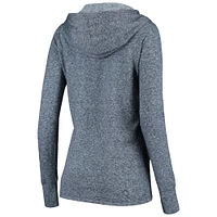 Sweat à capuche double face flammé bleu marine chiné pour femme des Tennessee Titans Fanatics