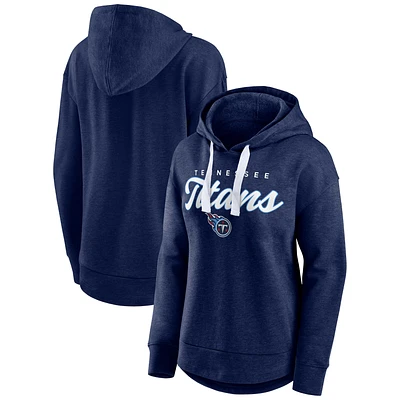 Sweat à capuche Fanatics Heather Navy Tennessee Titans Set To Fly pour femmes