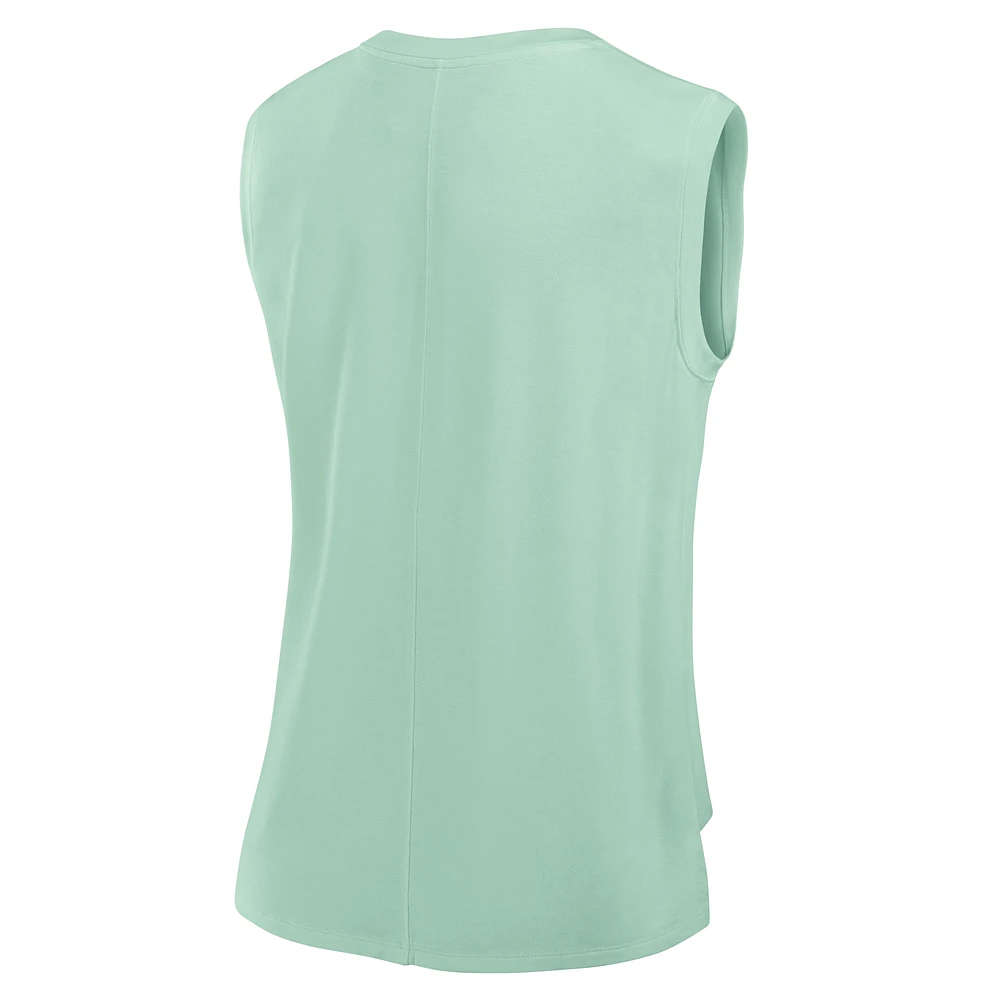 Women's Fanatics Mint Tennessee Titans Studio Embrace Tank Top