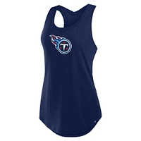 Women's Fanatics Navy Tennessee Titans Iron Fan Tank Top