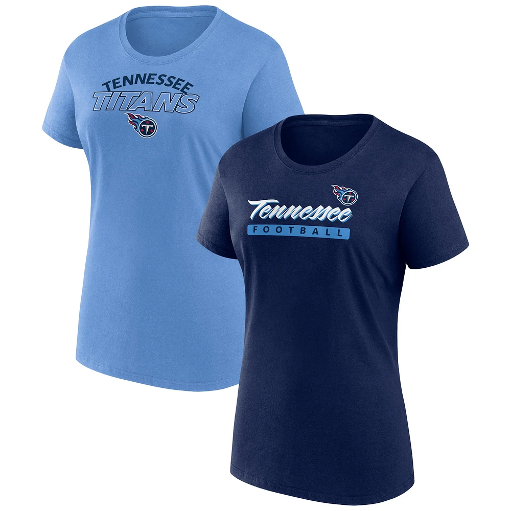 Pack combiné de t-shirts Fanatics Tennessee Titans Risk pour femmes