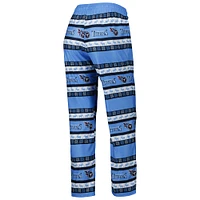 Ensemble de pyjama moche avec mot-symbole FOCO Tennessee Titans bleu clair pour femme