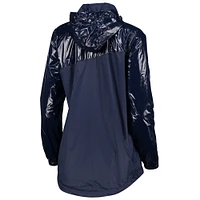 Women's G-III 4Her by Carl Banks Navy Tennessee Titans Double-Coverage Full-Zip Hoodie Jacket