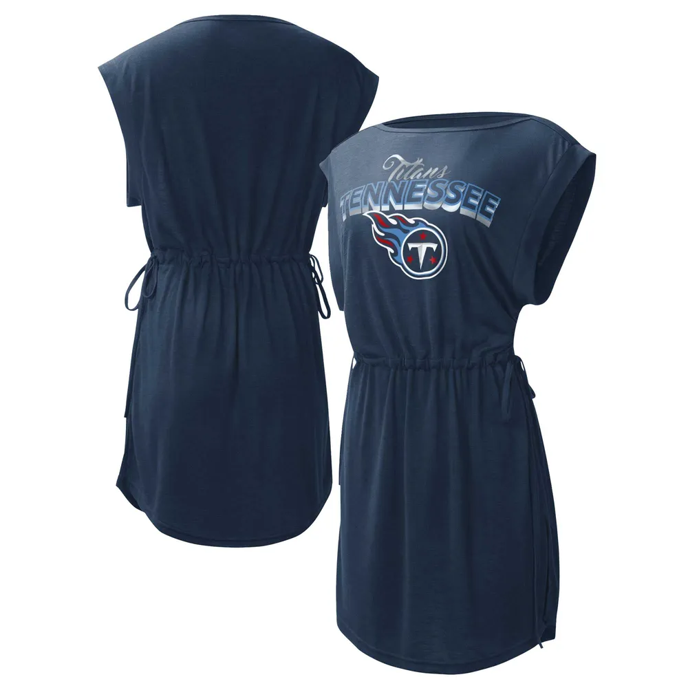 G-III 4Her pour femme par Carl Banks Navy Tennessee Titans G.O.A.T. Couverture de maillot bain