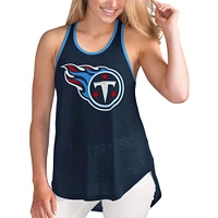 Women's G-III 4Her by Carl Banks Navy Tennessee Titans Tater Tank Top