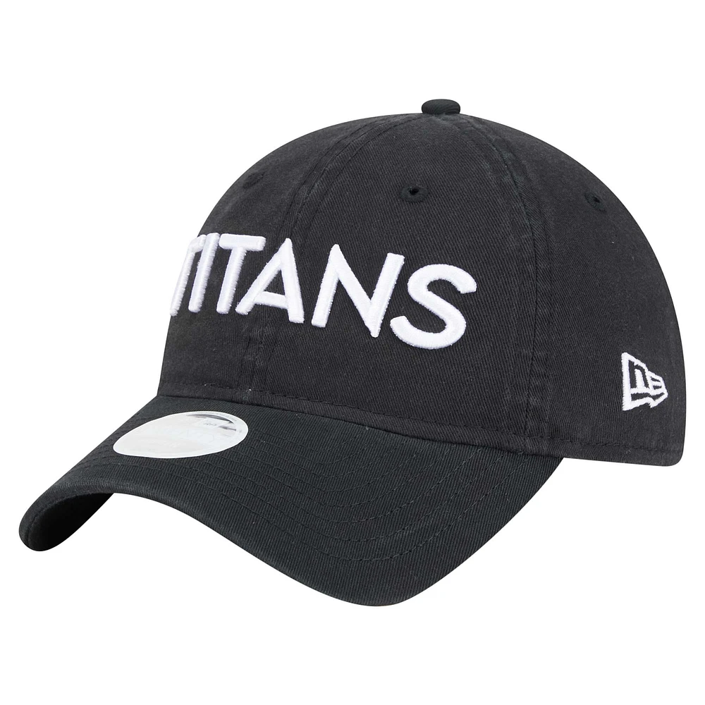 Casquette ajustable Cece 9TWENTY noire Tennessee Titans de New Era pour femme