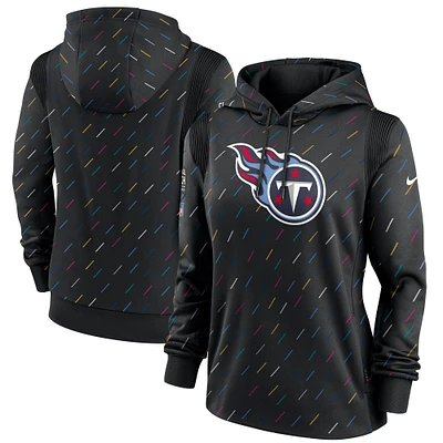 Sweat à capuche Nike Anthracite Tennessee Titans NFL Crucial Catch Therma pour femme