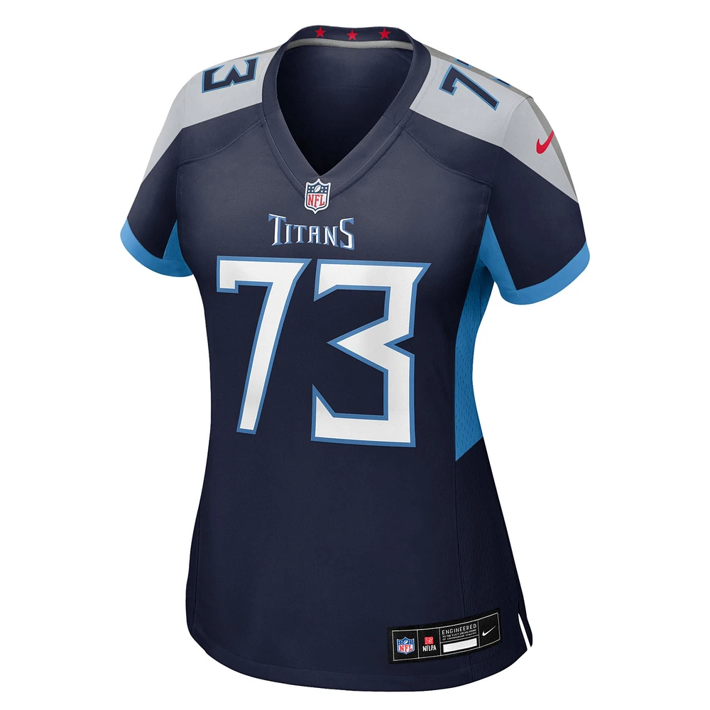 Maillot Nike Blake Hance bleu marine pour femme des Titans du Tennessee
