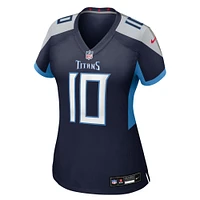 Maillot Nike Brandon Allen bleu marine pour femme des Titans du Tennessee