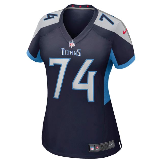 Maillot de joueur retraité Nike Bruce Matthews pour femme, bleu marine, Tennessee Titans