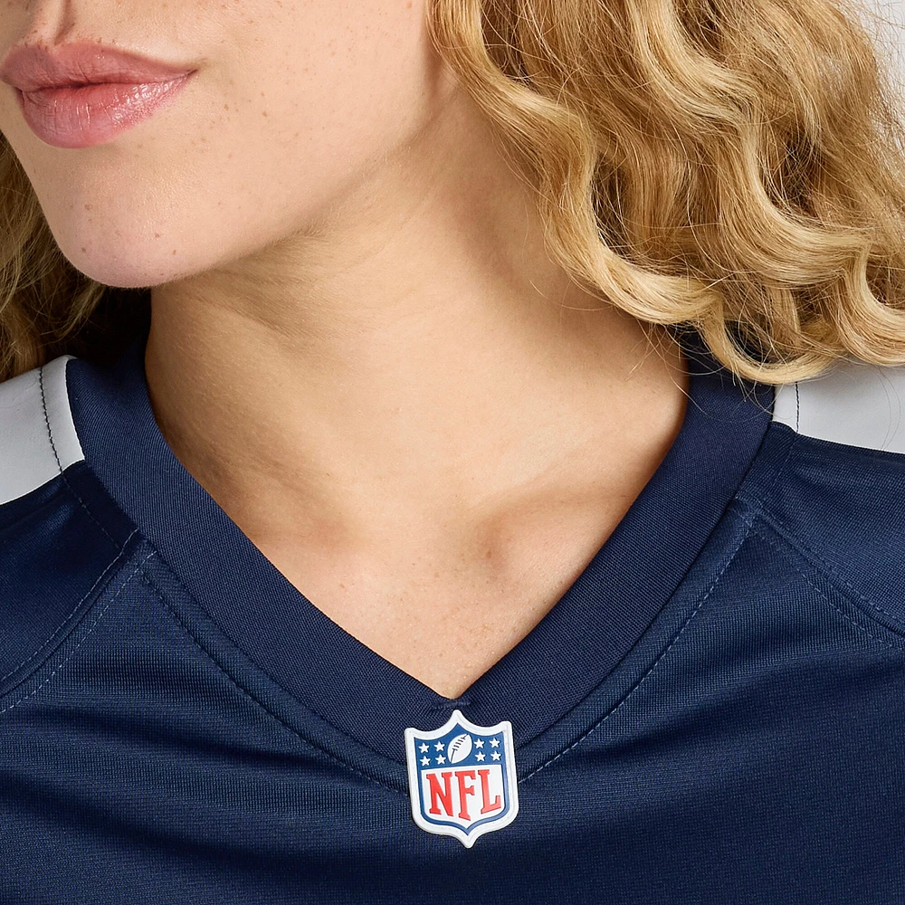 Maillot de joueur retraité Nike Bruce Matthews pour femme, bleu marine, Tennessee Titans