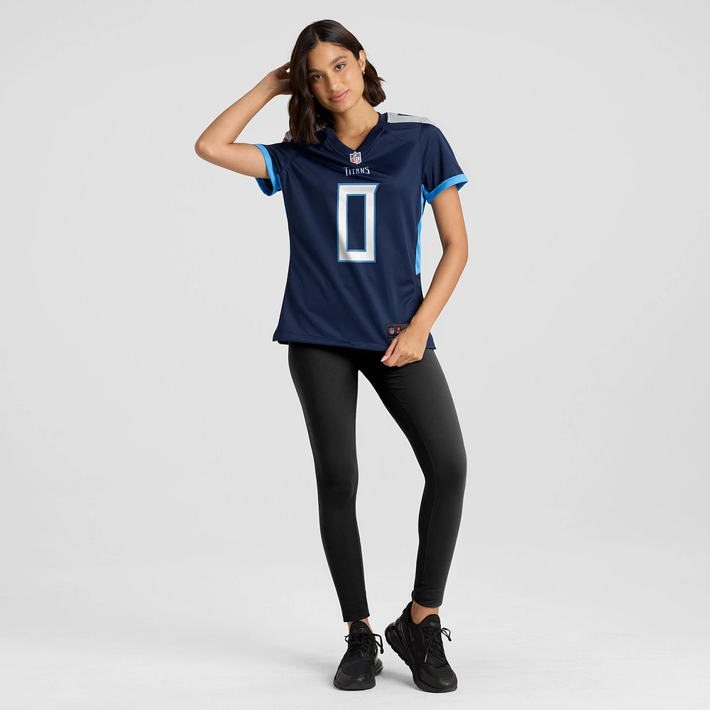 Maillot de joueur jeu Nike Calvin Ridley pour femmes, bleu marine, Tennessee Titans