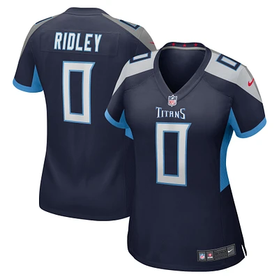 Maillot de joueur jeu Nike Calvin Ridley pour femmes, bleu marine, Tennessee Titans