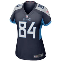 Maillot de match Nike Corey Davis des Tennessee Titans pour femme, bleu marine